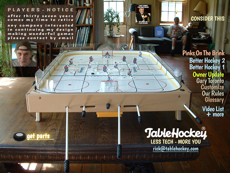 Table hockey game by Rick Benej photo by Sara Kelly